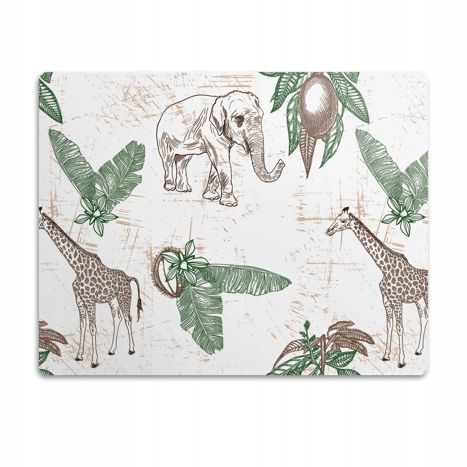 Levně Pro kočky podložka pod záchod Sloni a žirafy 90x60 cm
