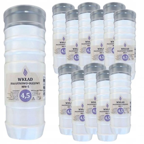 

Wkłady do Zniczy 4.5 doby palenia Olejowe 12 szt.