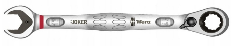 

Wera płasko-oczkowy grzechotka przełącznik 17 mm