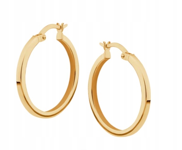 Złote Kolczyki Koła JX01278 Verona Jewellery