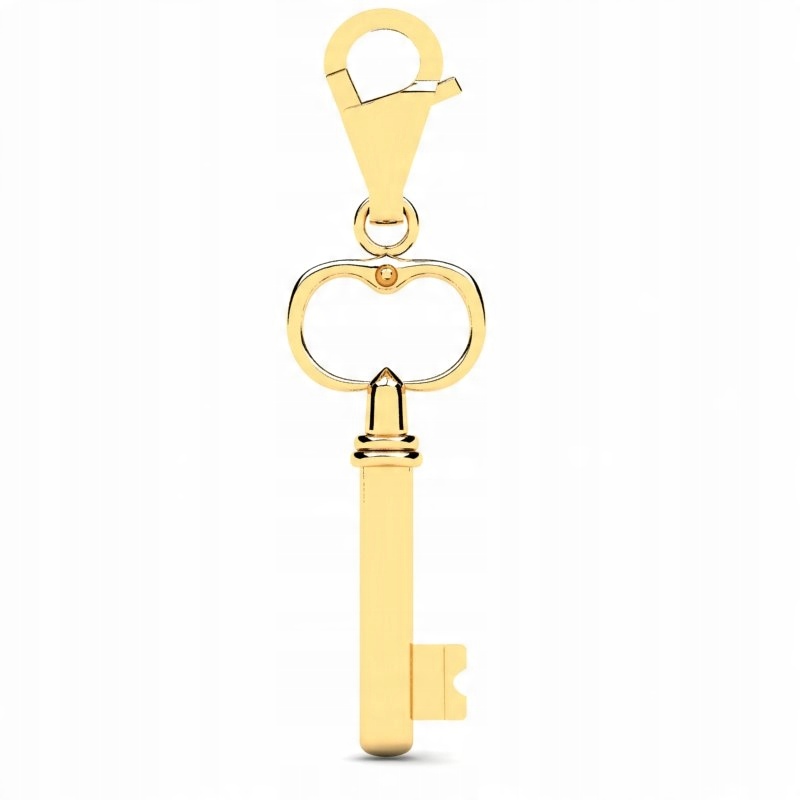 

Charms Złoty Błyszczący Klucz Do Serca 14KR