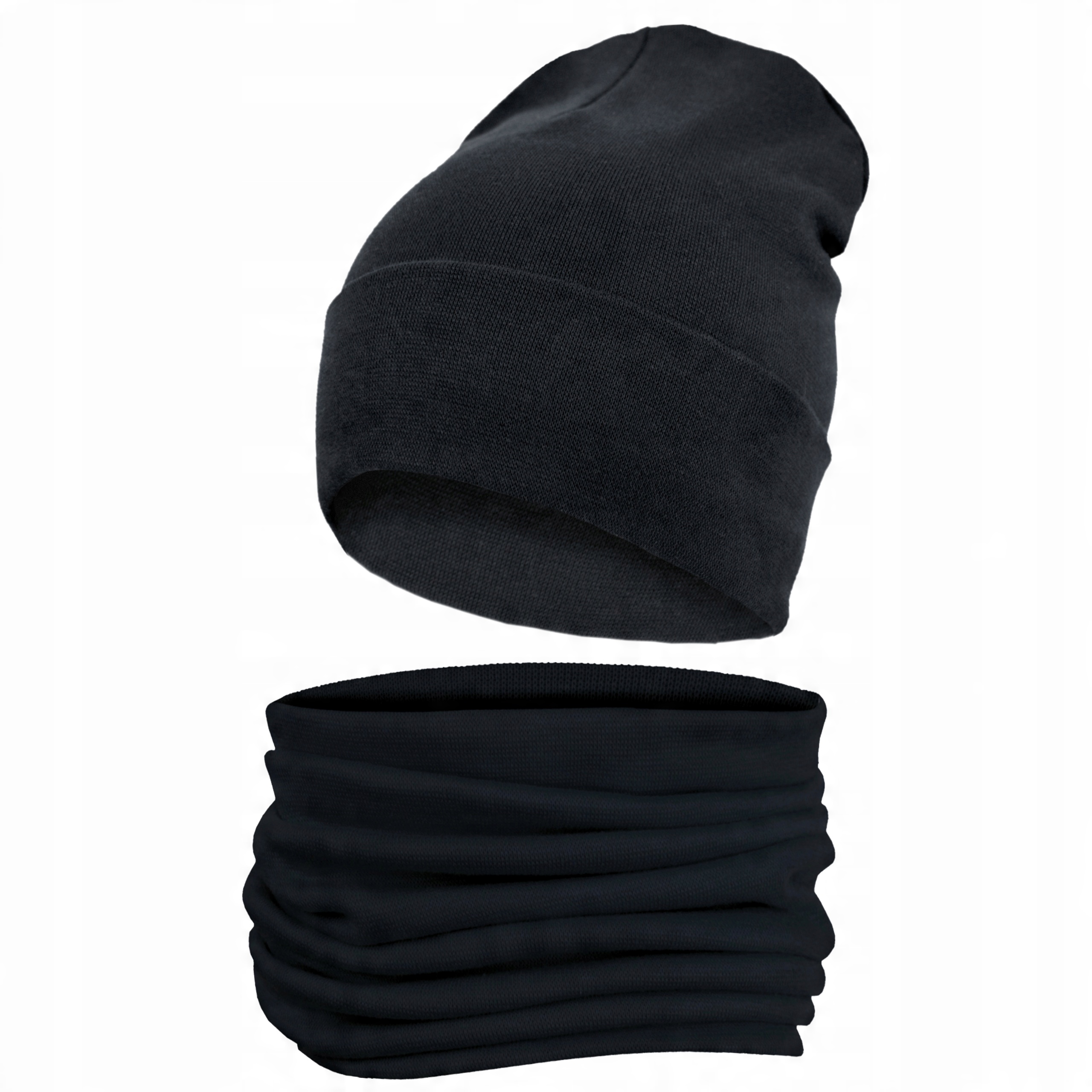 

Czapka i Komin A-r XL52-58 dwuwarstwowy Czarny