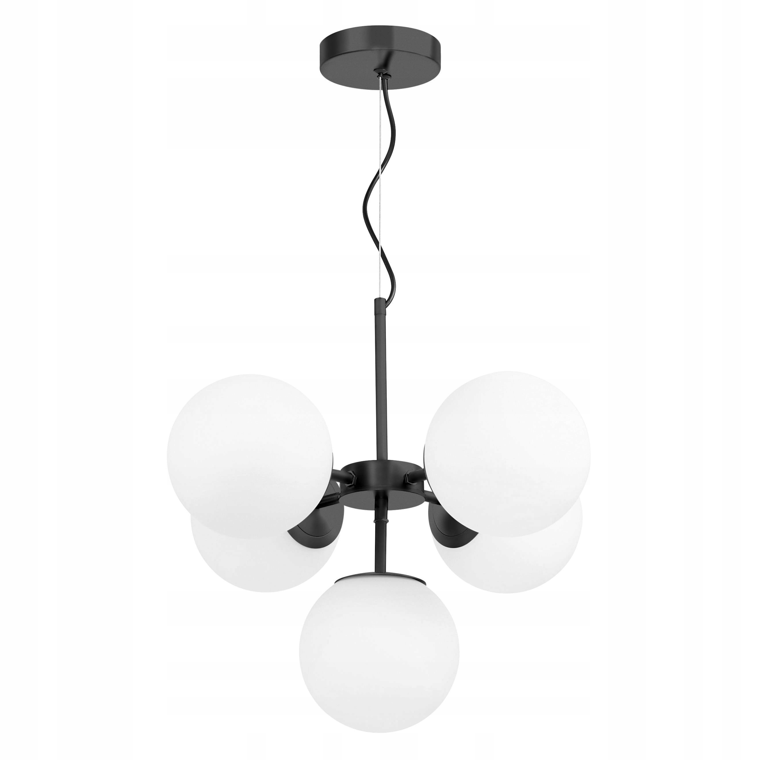 Lampa Wisząca Sufitowa Czarna Stelvio Lumina Deco