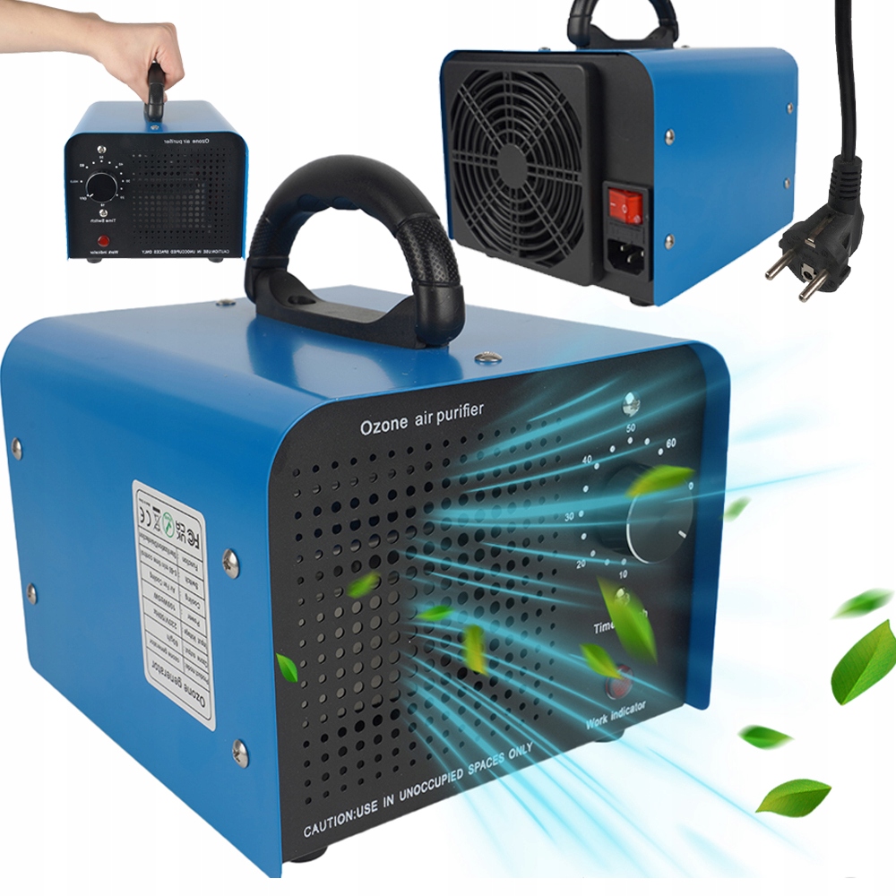 Generátor Ozonu Dům Auto Kancelář Sklep Restaurace 60000 Mg/h 200 M²
