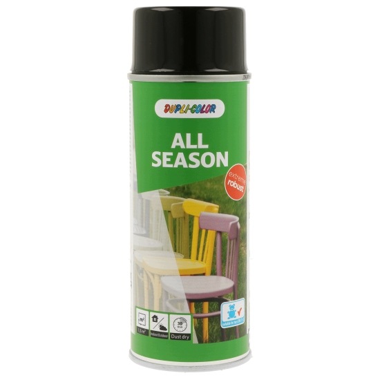 All Season Lakier uniwersalny Ral 9005 Czarny Połysk Spray 400ML