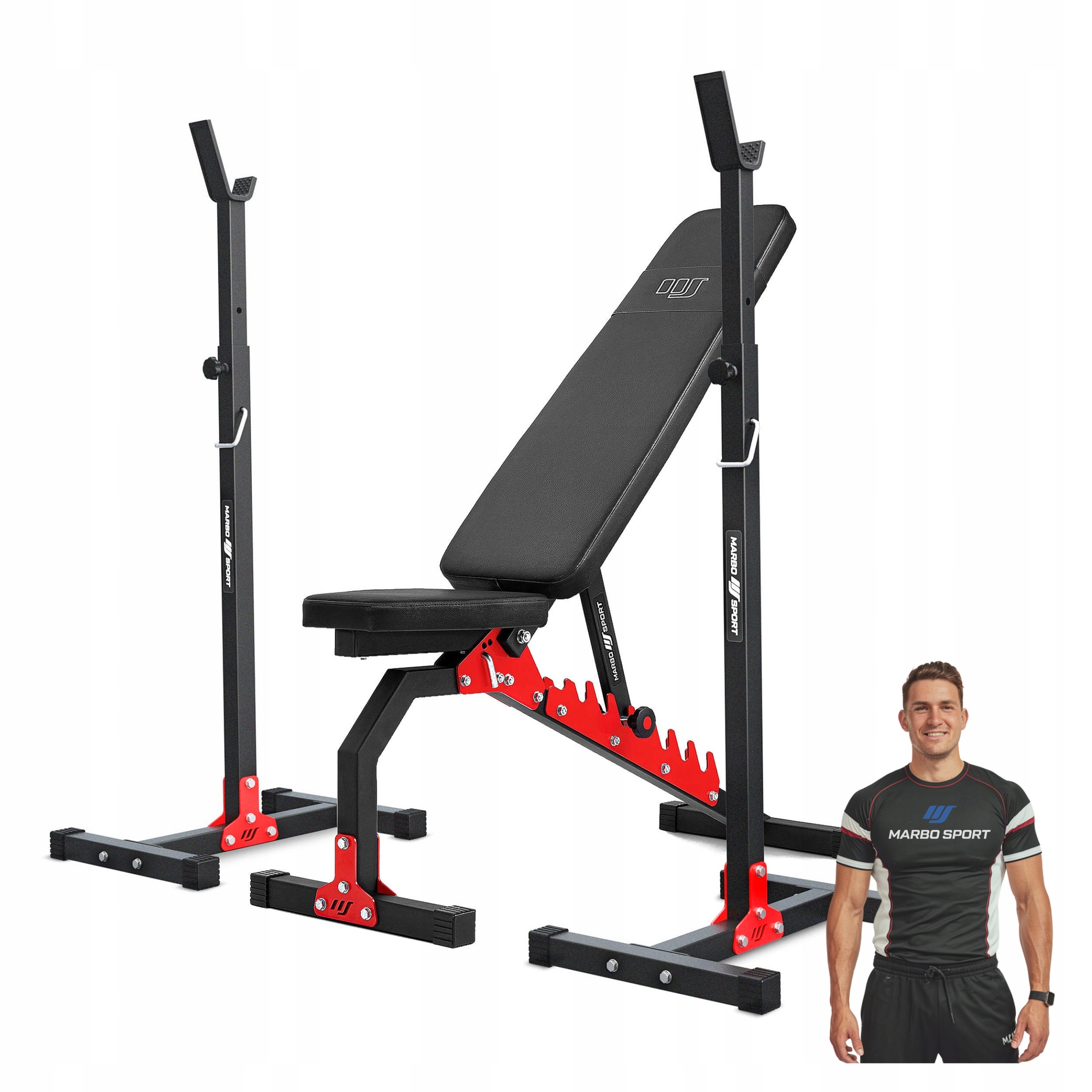 Sada MH7 oboustranná lavička a nastavitelné stojany