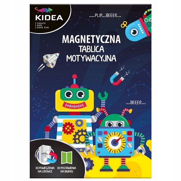 TABLICA MAGNETYCZNA MOTYWACYJNA DLA DZIECI ROBOTY DERFORM KIDEA 1szt