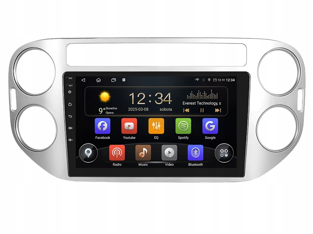 Isudar 2DIN autorádio T72-IEV123 Android, Volkswagen Tiguan