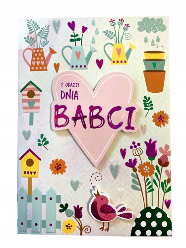 

dla Babci Kartka z życzeniami urocza DK880