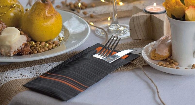 KIESZONKA NA SZTUĆCE Z SERWETKĄ AQUA 100 SZT Kod producenta 08815