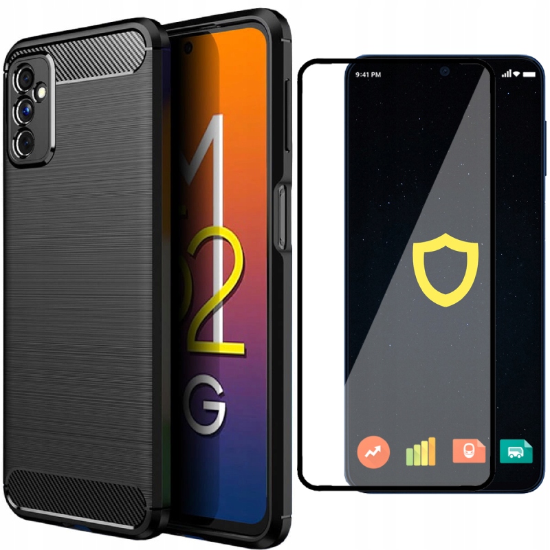

Etui Case Pancerne Carbon Do Galaxy M52 Szkło