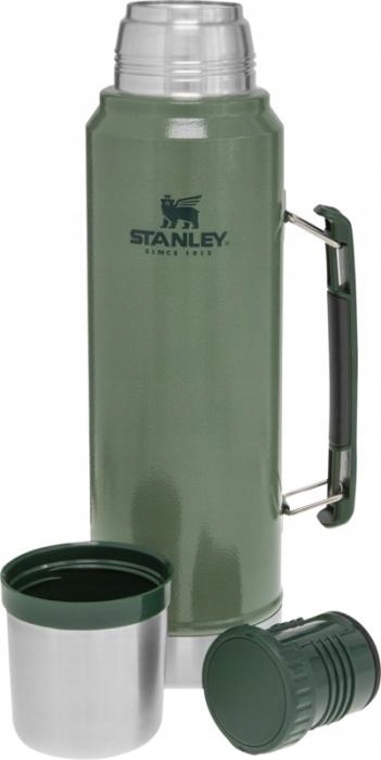 Termoska Stanley Classic, termoska s vakuovou izolací 1000 ml, udrží teplotu 24h, s hrnkem a držadlem