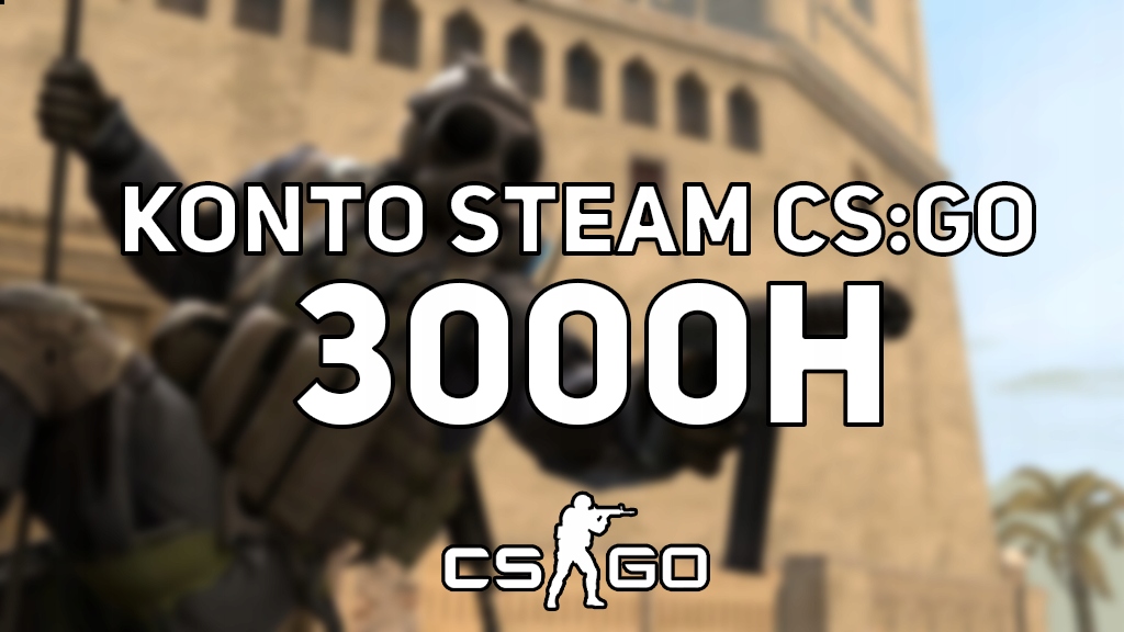 KONTO STEAM Z CS:GO 3000h CSGO FACEIT GODZINY