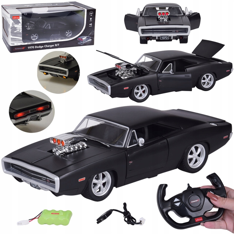 Zdalnie sterowane auto Dodge Charger 1970 kultowe amerykański 5905258541600