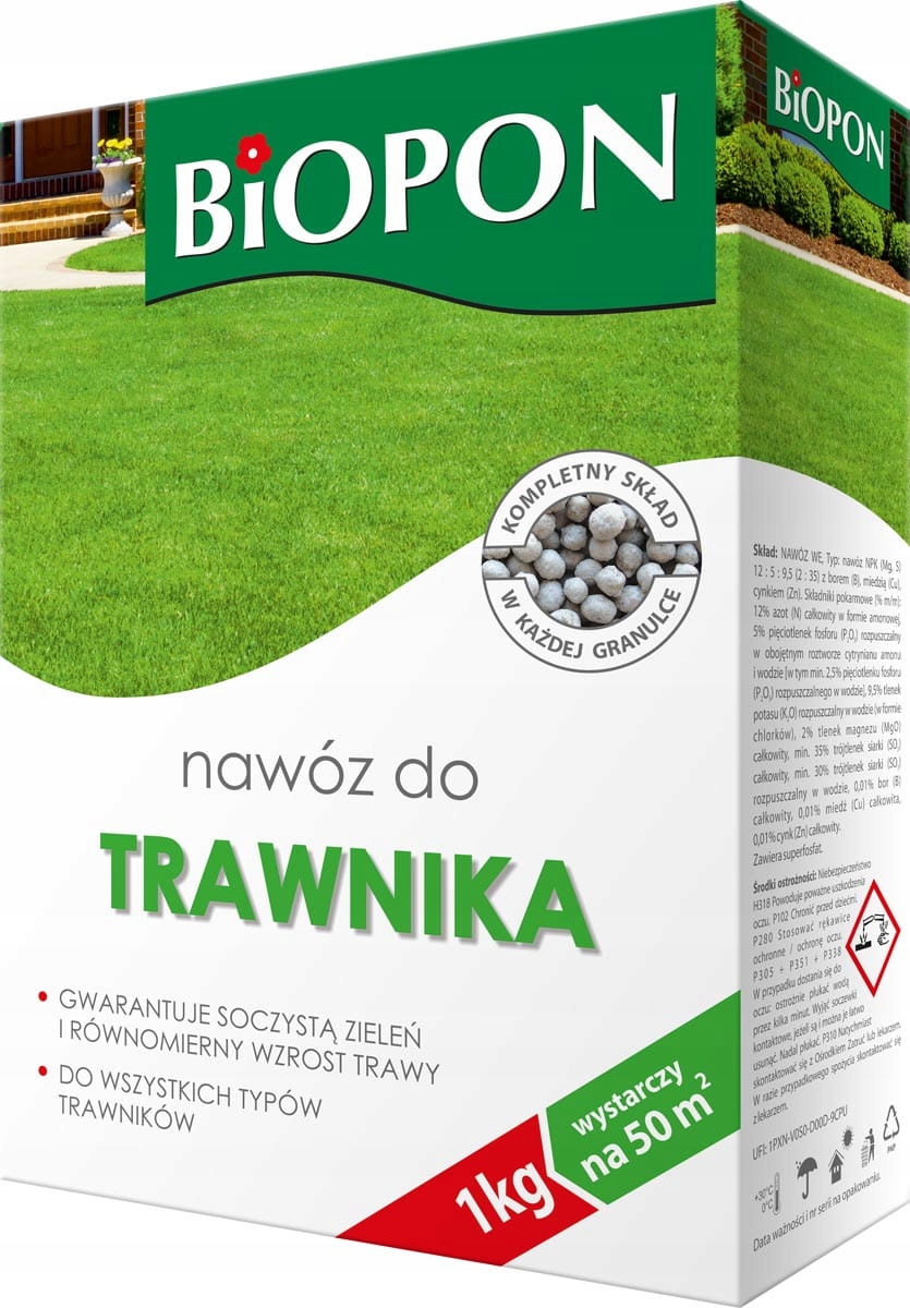 

Biopon nawóz do trawnika granulat 1kg