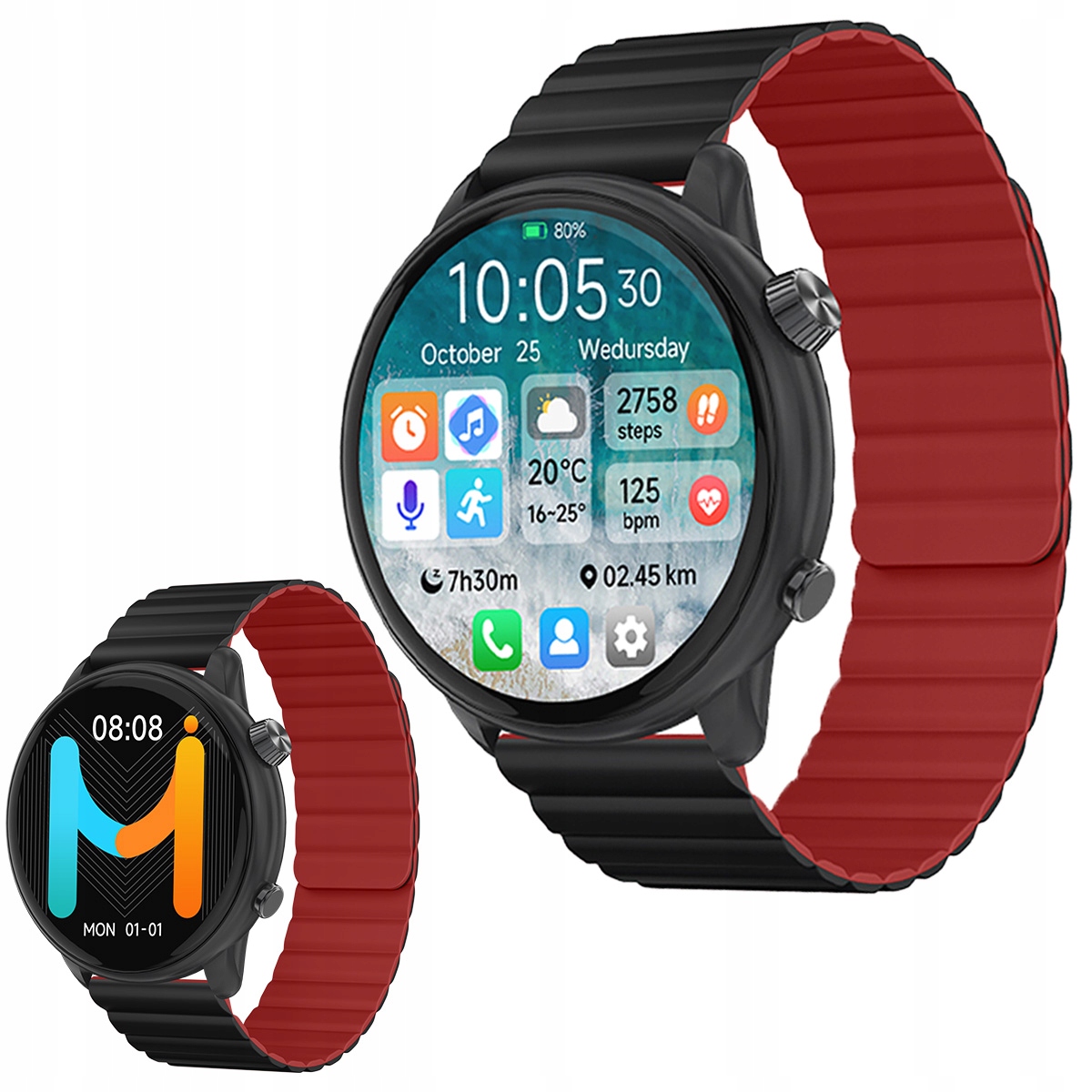 Smartwatch Smart zegarek rozmowy Imiki TG2 ekran Amoled pasek magnetyczny