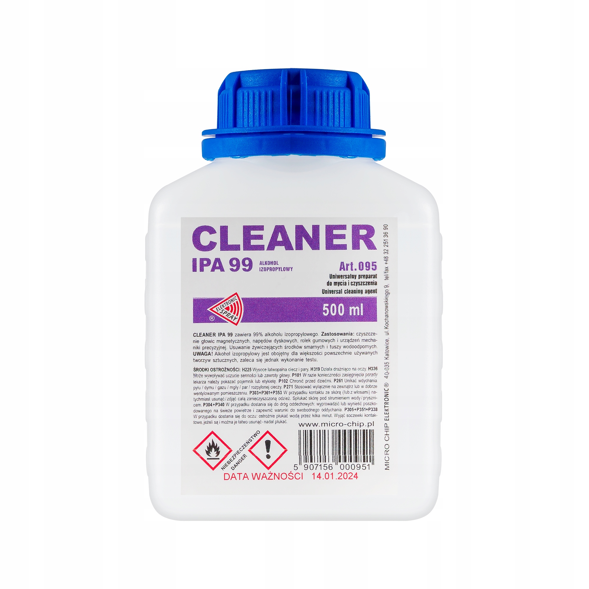 CHE1661 Cleanser Ipa 99 500 ml Microchip