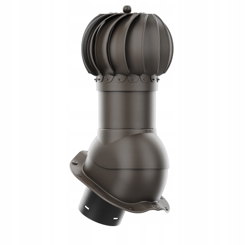 Rotačný krb Rotoline profil F fi 150 mm guľovitý tmavohnedý