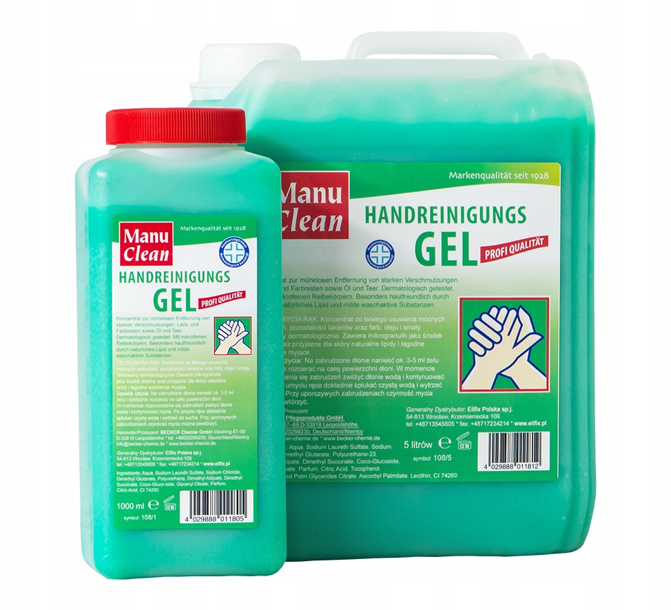 Паста гель для рук MANU CLEAN Green Eilfix 10l