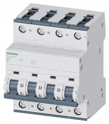 Nadproudový Spínač Pojistka B6A 3P+N 6kA Siemens IP20 400V 5SY6606-6