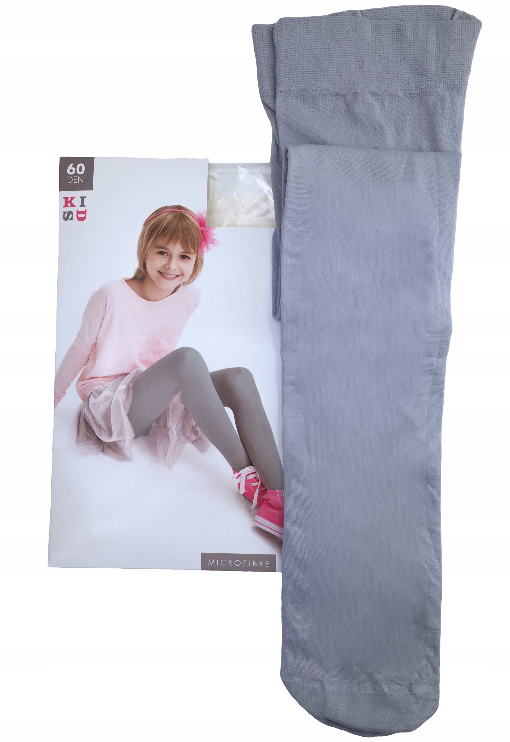 RAJSTOPY szare mikrofibra Knittex Mary 128/134