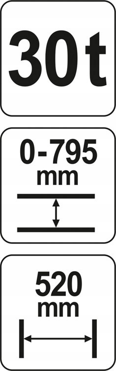 PRASA HYDRAULICZNA 30T YT-55582 YATO Rodzaj prasa