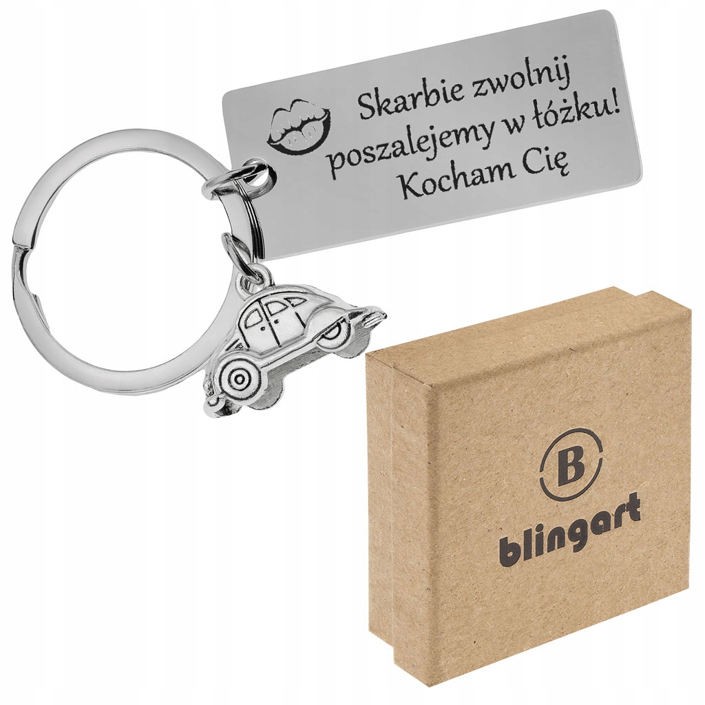 

Brelok do kluczy z Grawerem zawieszka Auto prezent