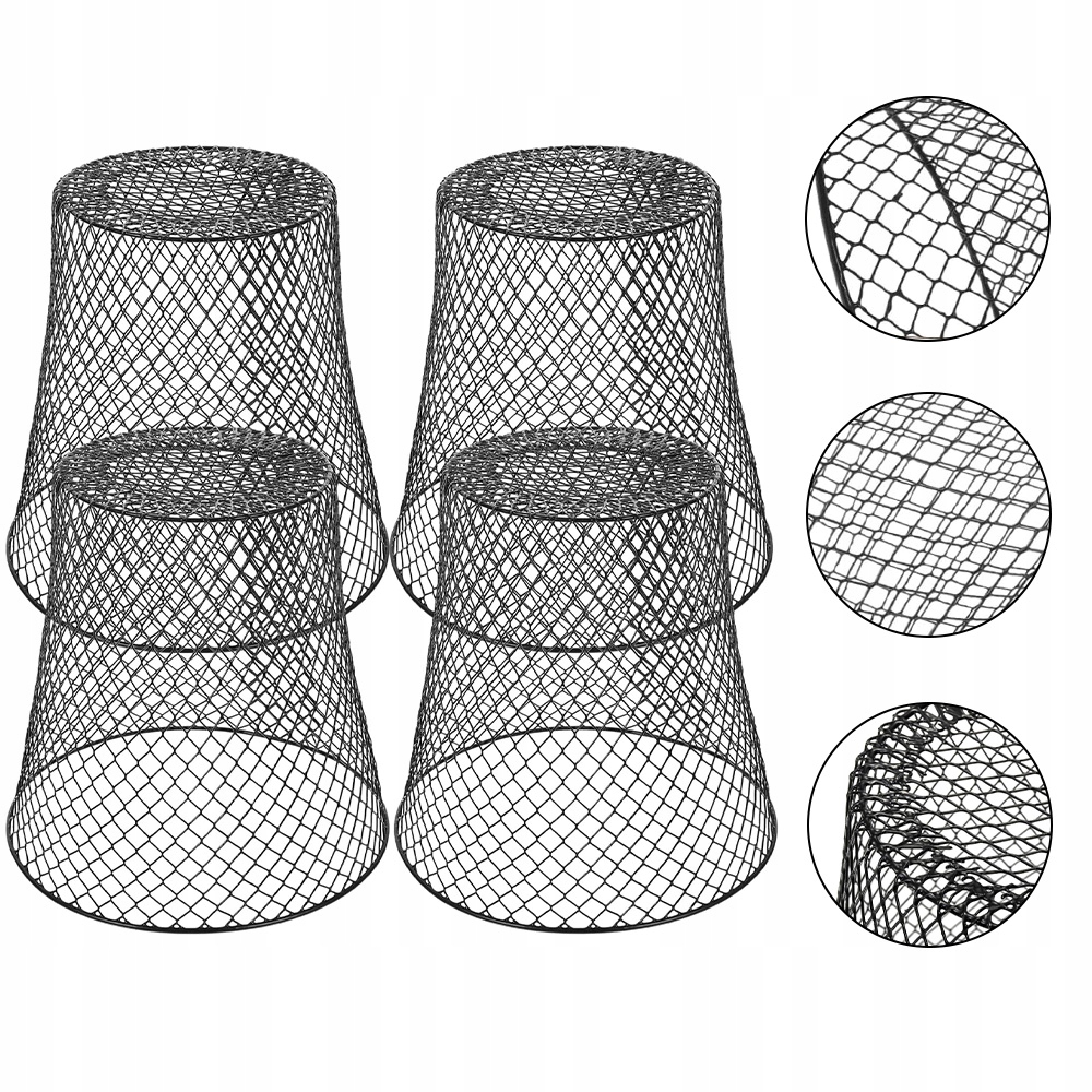 Zahradní Stínidla 23X23 CM 4KS Černá Síťka Pro Ochranu Rostlin Před Zvířaty