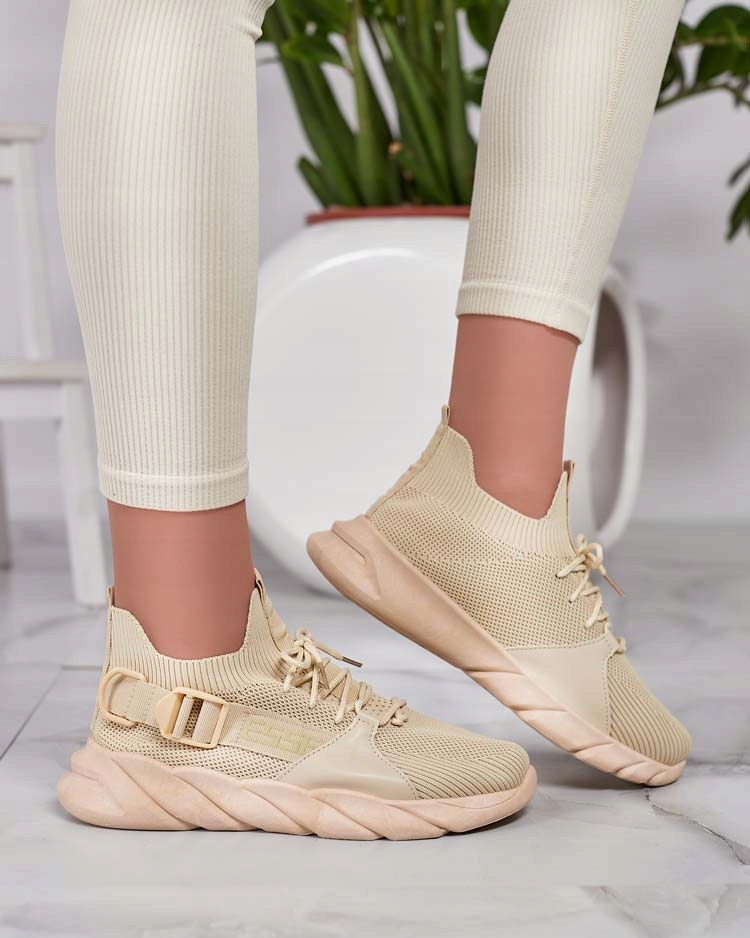 BEŻOWE BUTY SPORTOWE DAMSKIE FOREFFA 36 Oryginalne opakowanie producenta pudełko