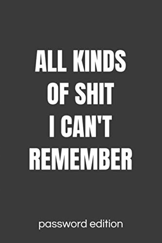 Lushy Notebooks, Kate All Kinds Of Shit I Can't Remember Password Edition: