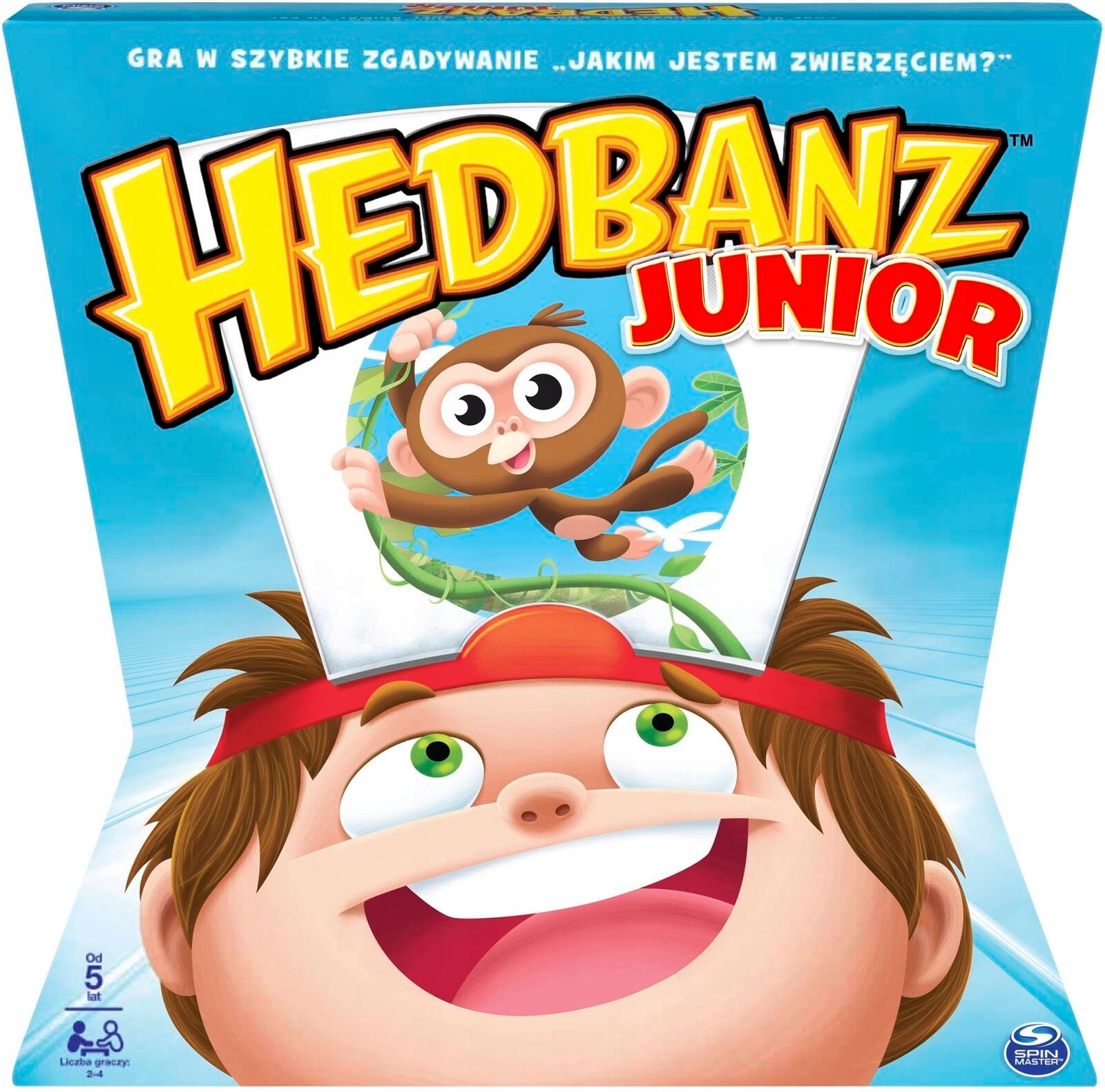 Hedbanz Junior gra planszowa dla dzieci rodzina kim jestem kalambury