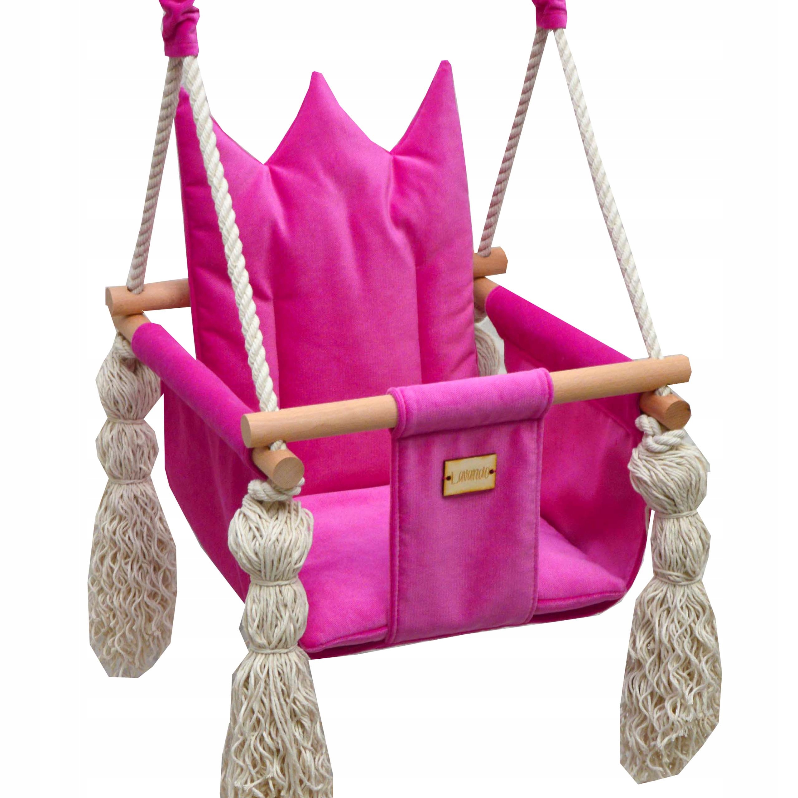 LAVANDO -HUŚTAWKA DLA DZIECI USZTYWNIONA WELUR MIX