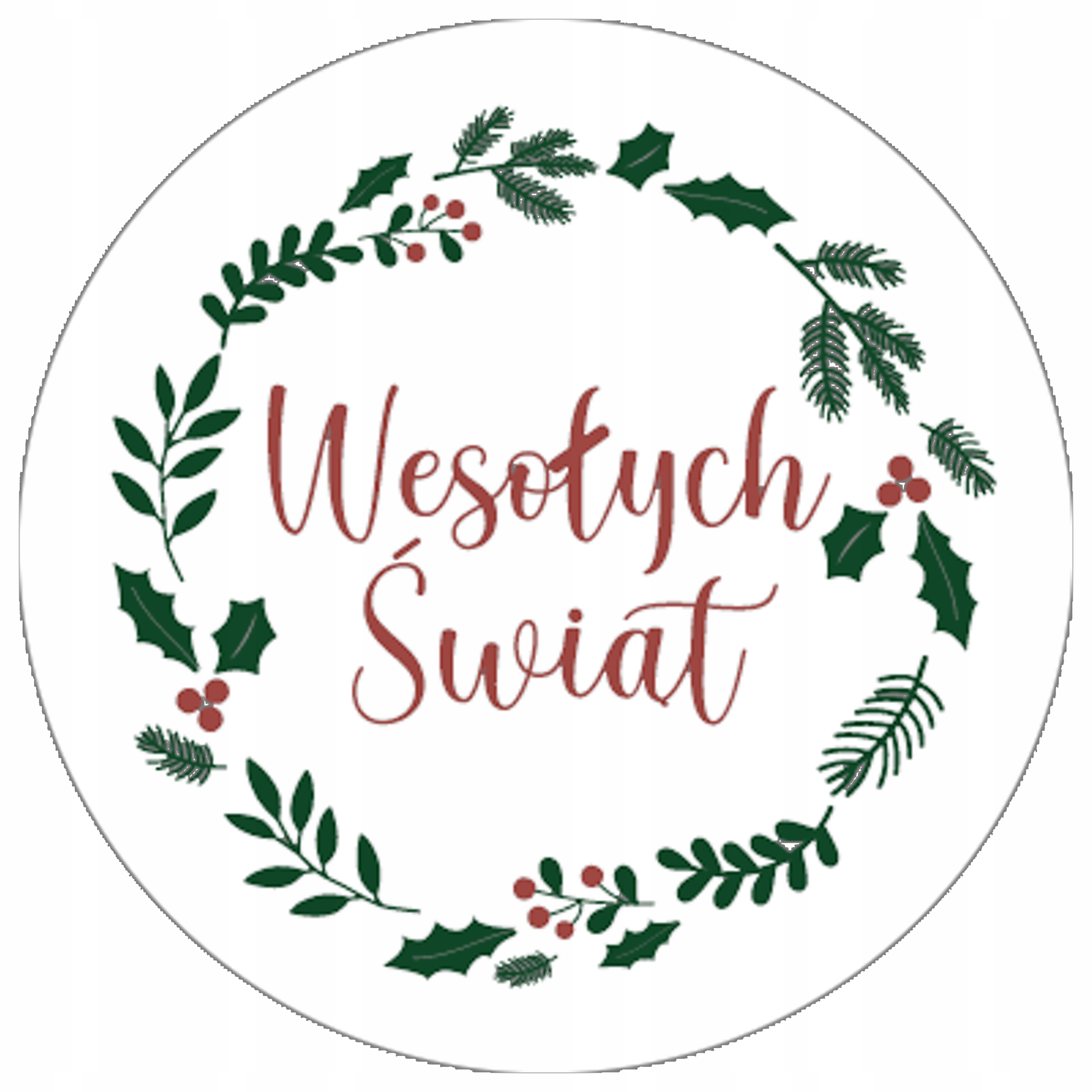 Naklejki WESOŁYCH ŚWIĄT na PREZENTY 10 sztuk Producent Allbag