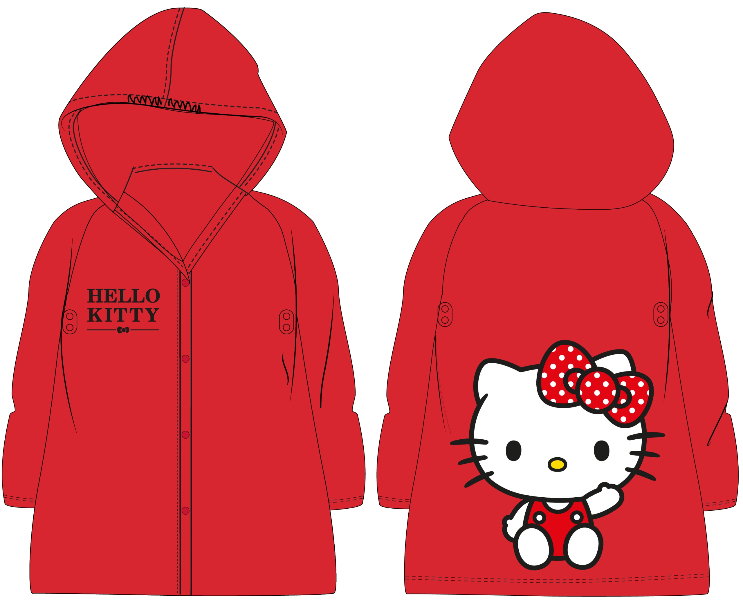 

Płaszcz Przeciwdeszczowy Hello Kitty 98/104