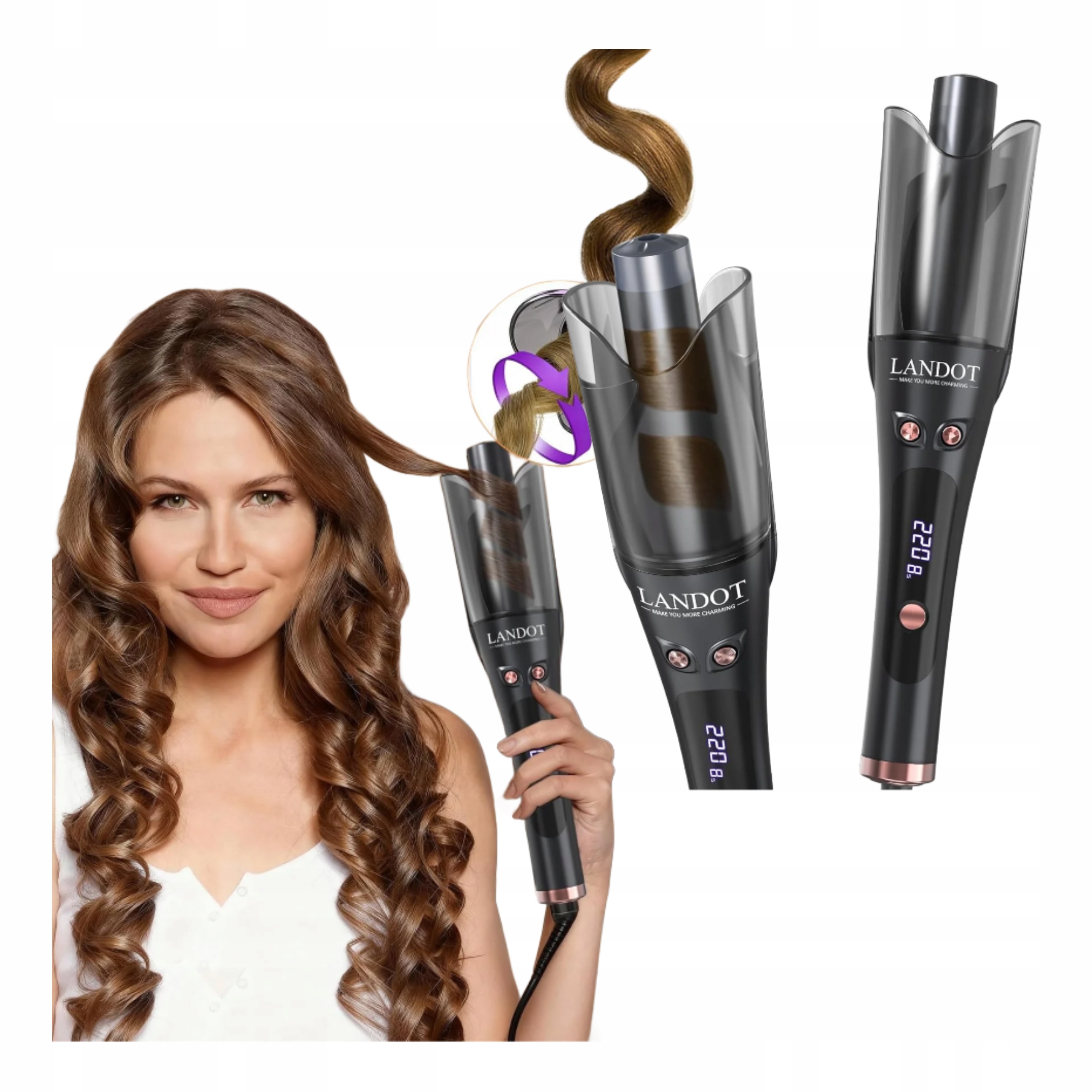 Automatická otočná kulma 25 m Keramika 8 teplot Bezpečnost