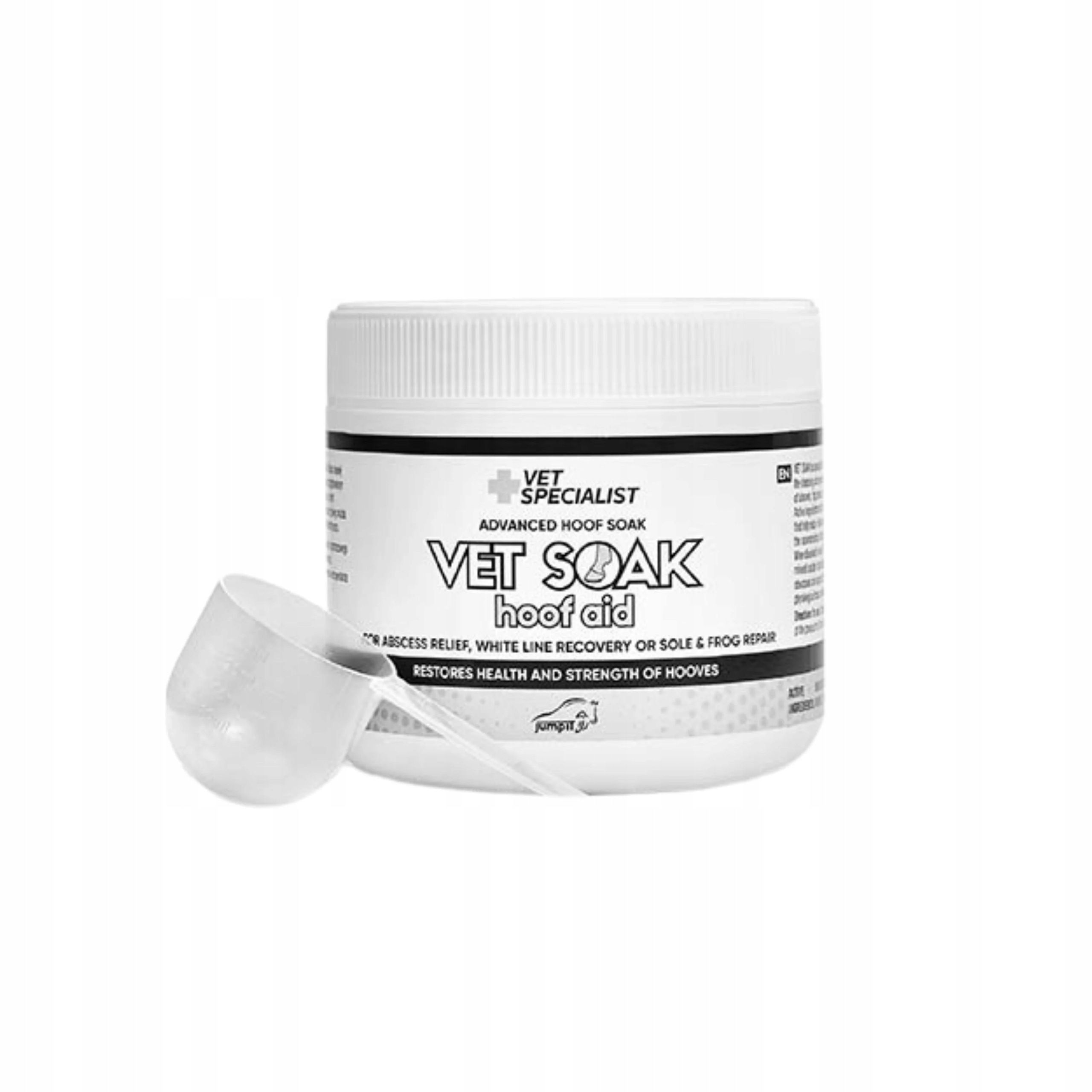 Preparat dla konia do kopyt Oczyszczanie Jump It Vet Soak 400g