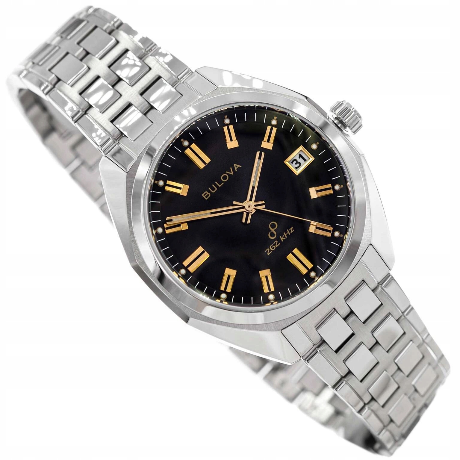 Pánské Hodinky Bulova 96B415 Stříbrné S Elegantním Náramkem