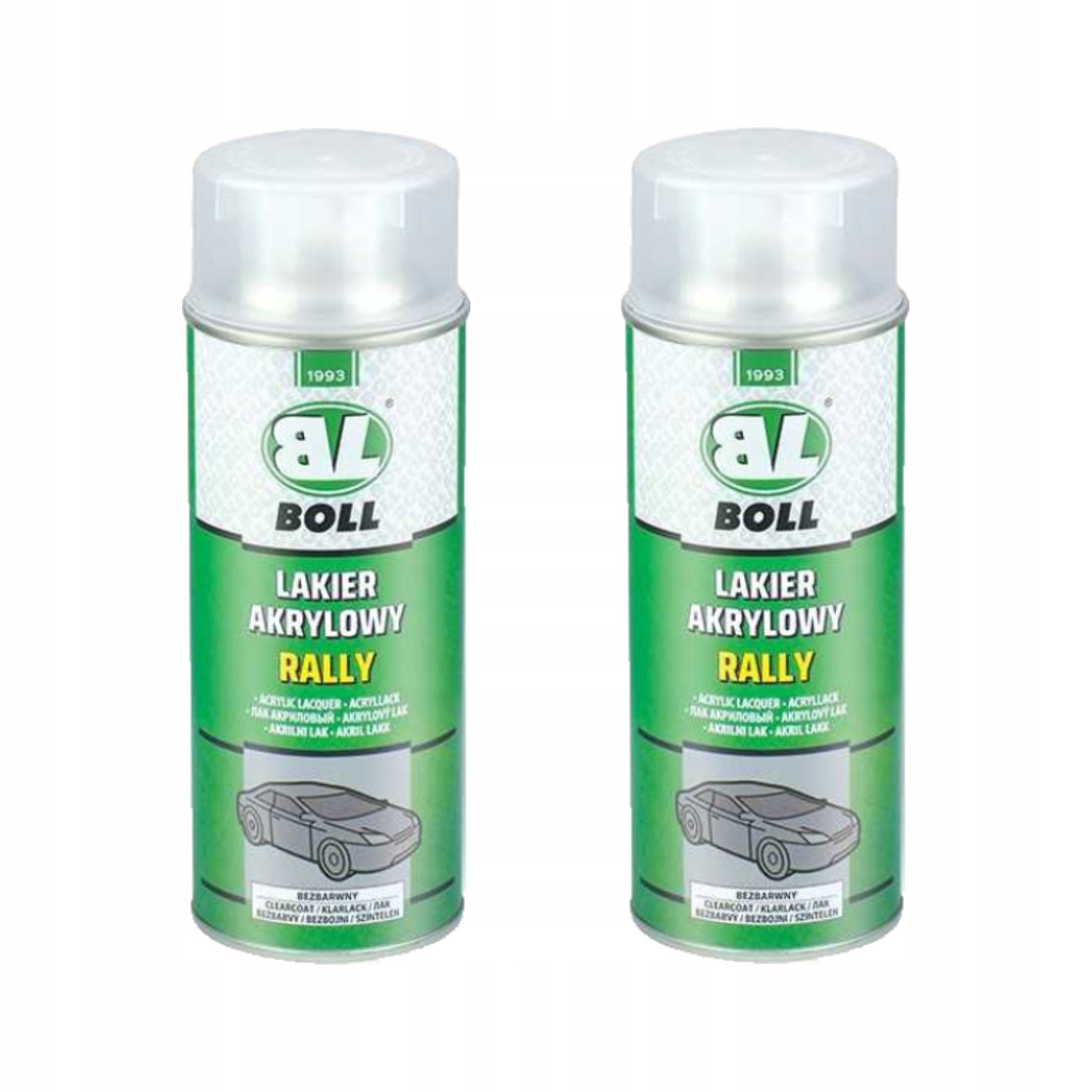 2x Boll lakier akrylowy bezbarwny rally 400 ml