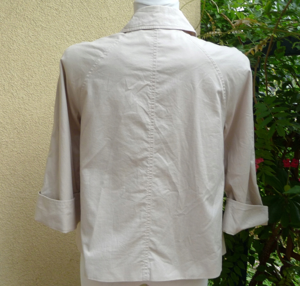 GEORGE KRÓTKI PŁASZCZ KURTKA LUŹNA BAWEŁNA 10 38 M Rękaw rękaw 3/4