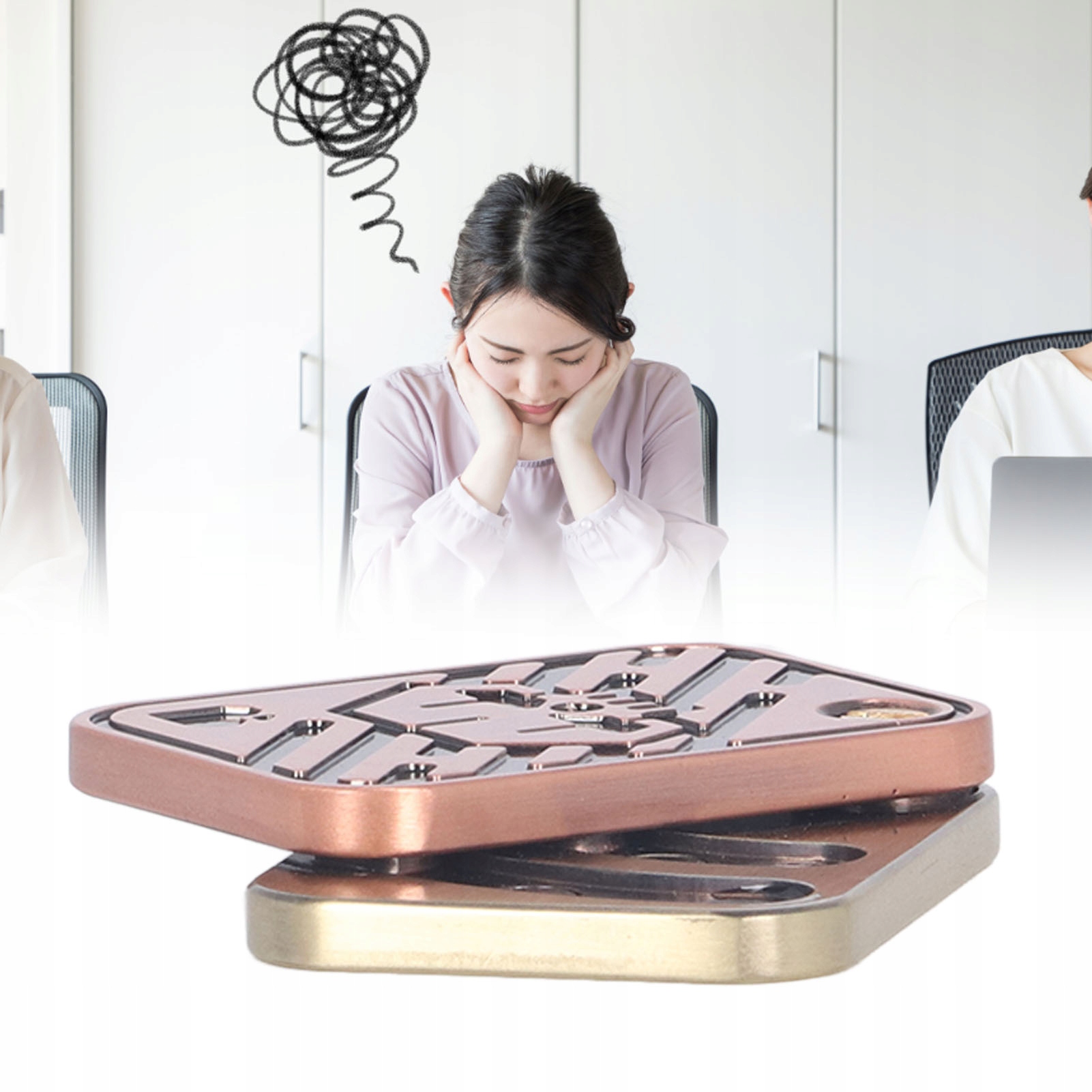 ZABAWKA ANTYSTRESOWA Z SUWAKIEM ADHD FIDGET EDC KARTA PRZENOŚNA PREZENT Marka inna