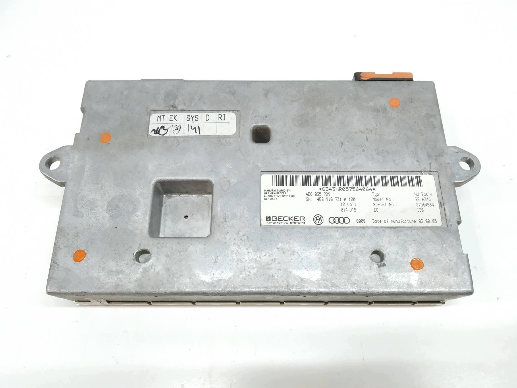 modul MMI navigace 4E0035729 4.2 TDI 326KM Audi A8 II (2002-2010) D3