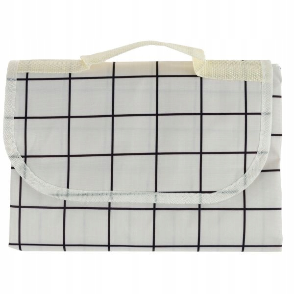 Mata piknikowa 150x150 cm Biała WODOODPORNA Lekka