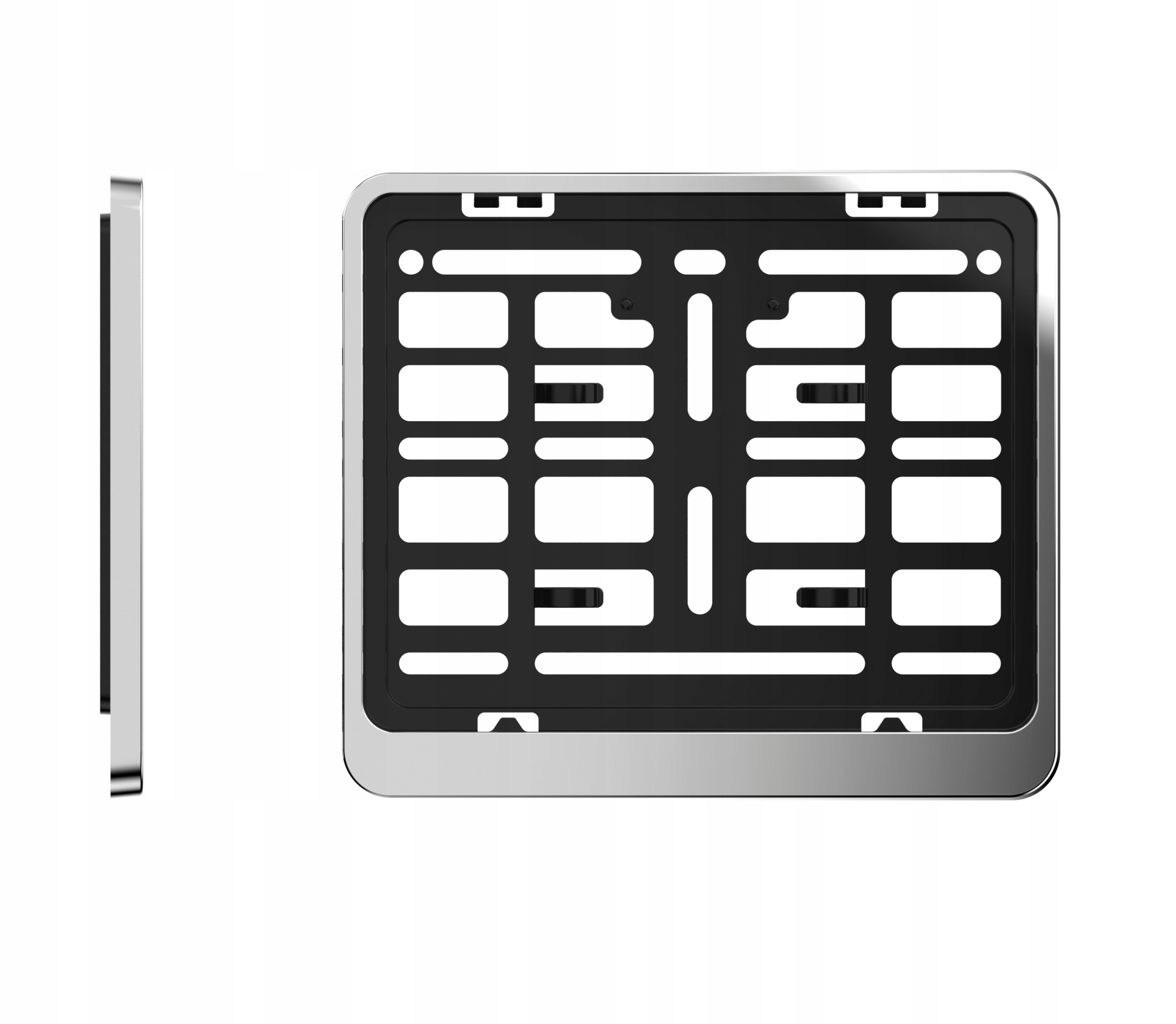 RAMKA TABLICY REJESTRACYJNEJ DO TRAKTORA-CHROM EAN (GTIN) 5906197748730