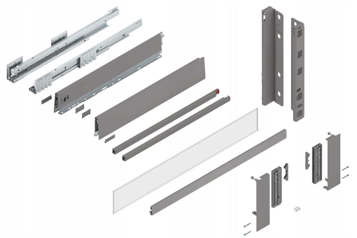 Blum Šuplík Merivobox 600 Vysoká E vnitřní šedá 70 kg