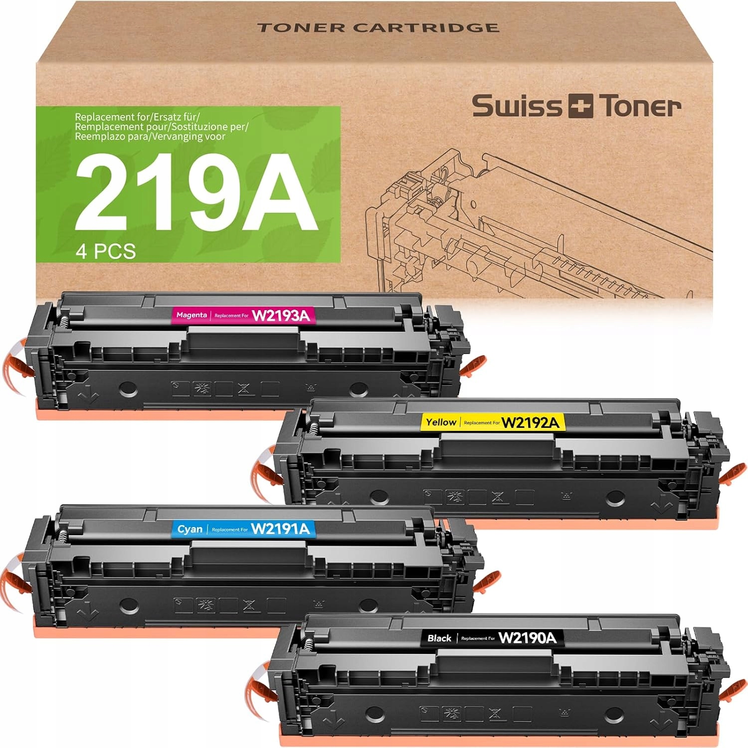 219A 219X FP 3302FDWG Toner: Kopatible Ersatz für HP 219A 219X für