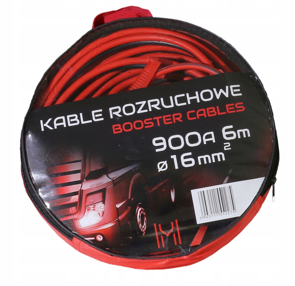 

Kable Przewody Rozruchowe Akumulatorowe 900A 6M