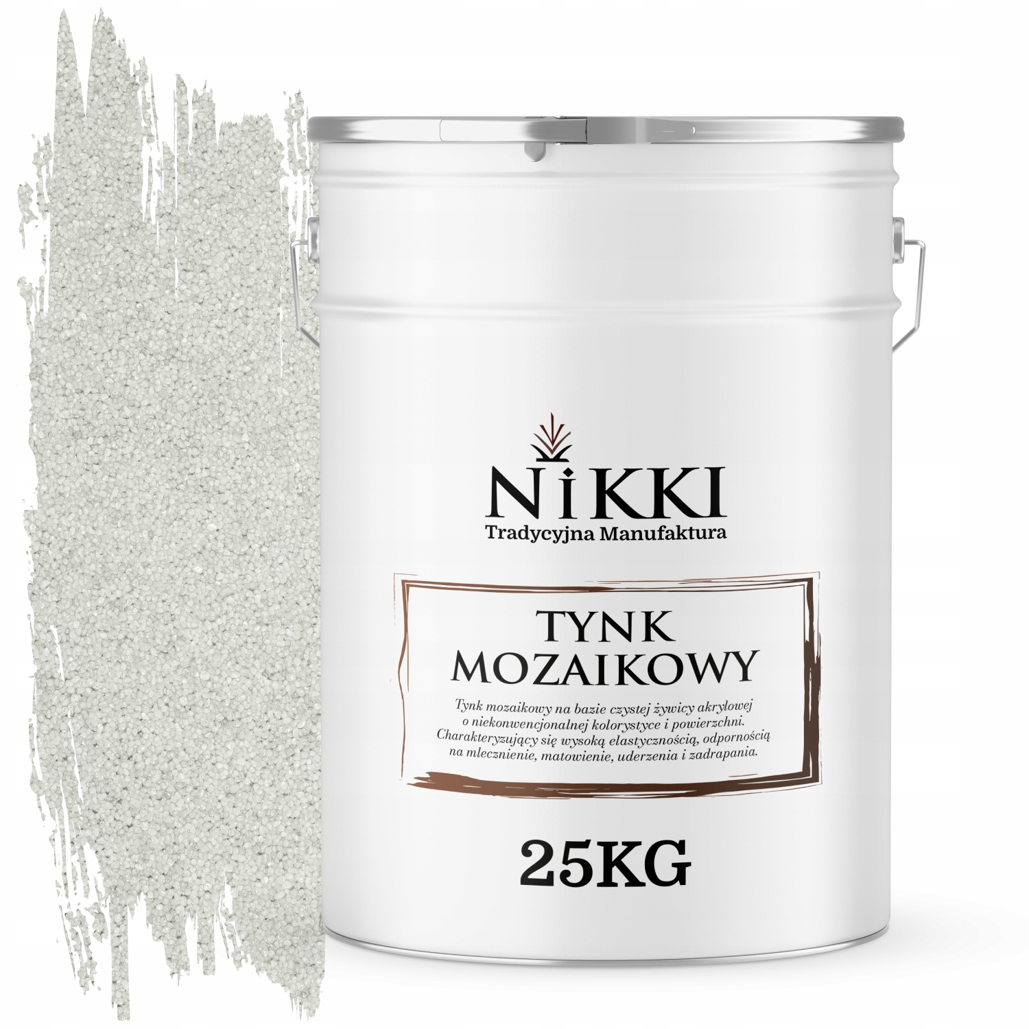 Mozaiková Omietka Živicová 25 Kg Vnútorná Vonkajšia Farba Biela M01 Ozdobná