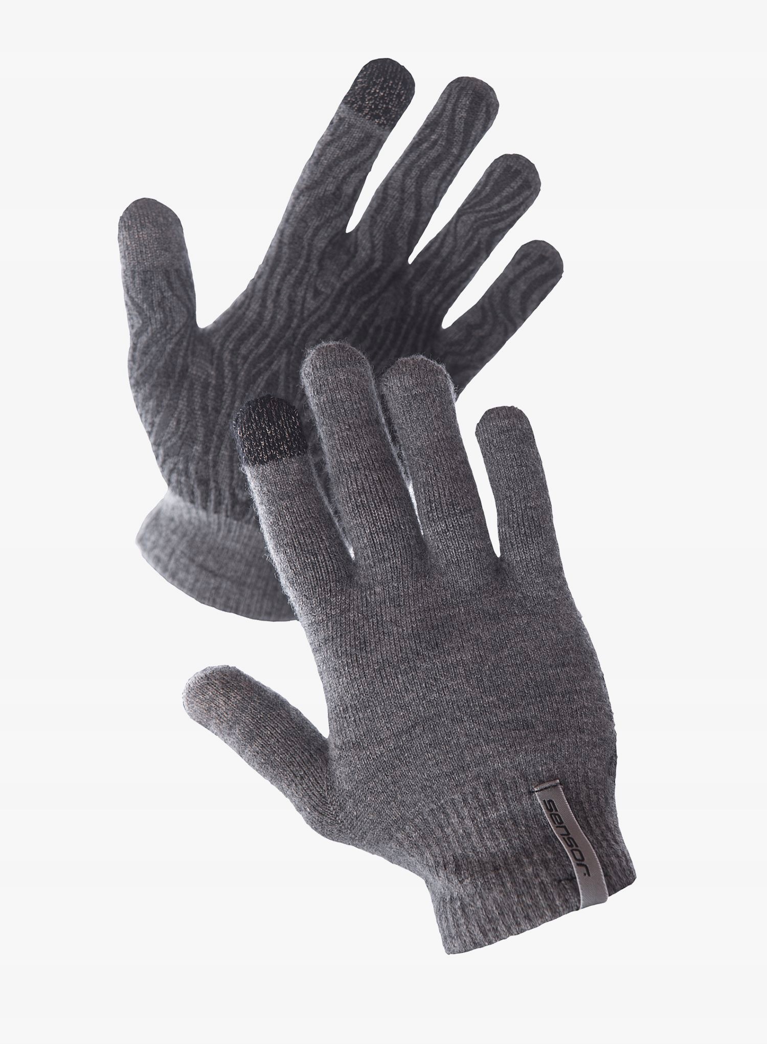Vlněné rukavice Sensor Merino Gloves šedá L-XL