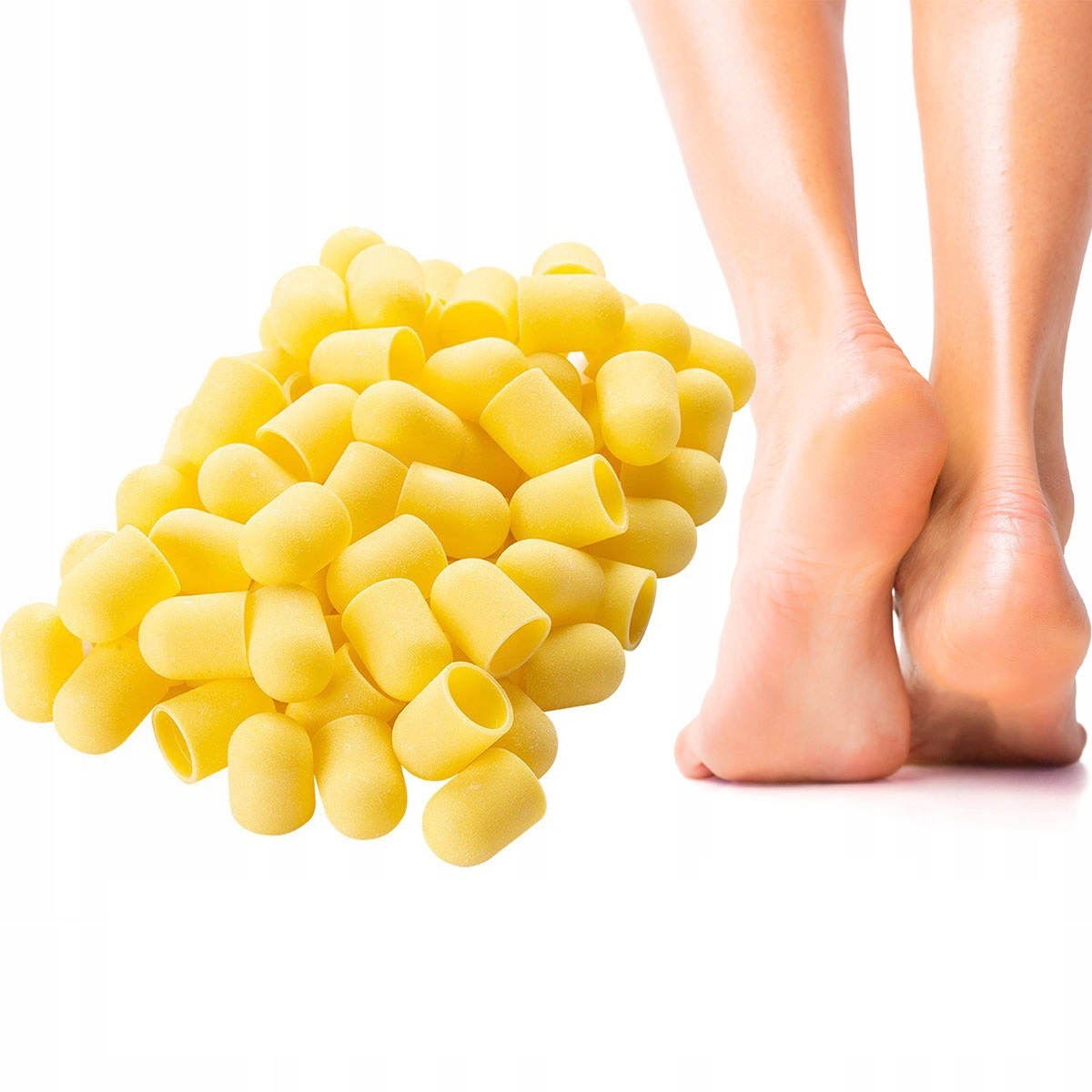 

100x kapturek ścierny 13mm #240 korund pedicure