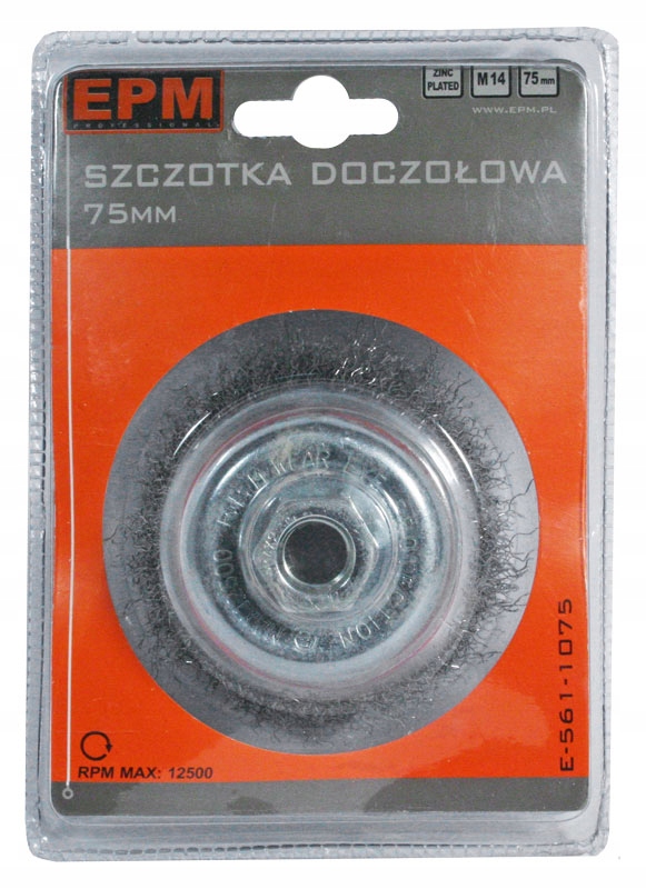 SZCZOTKA DOCZOŁOWA 65MM ZN Przeznaczenie do betonu